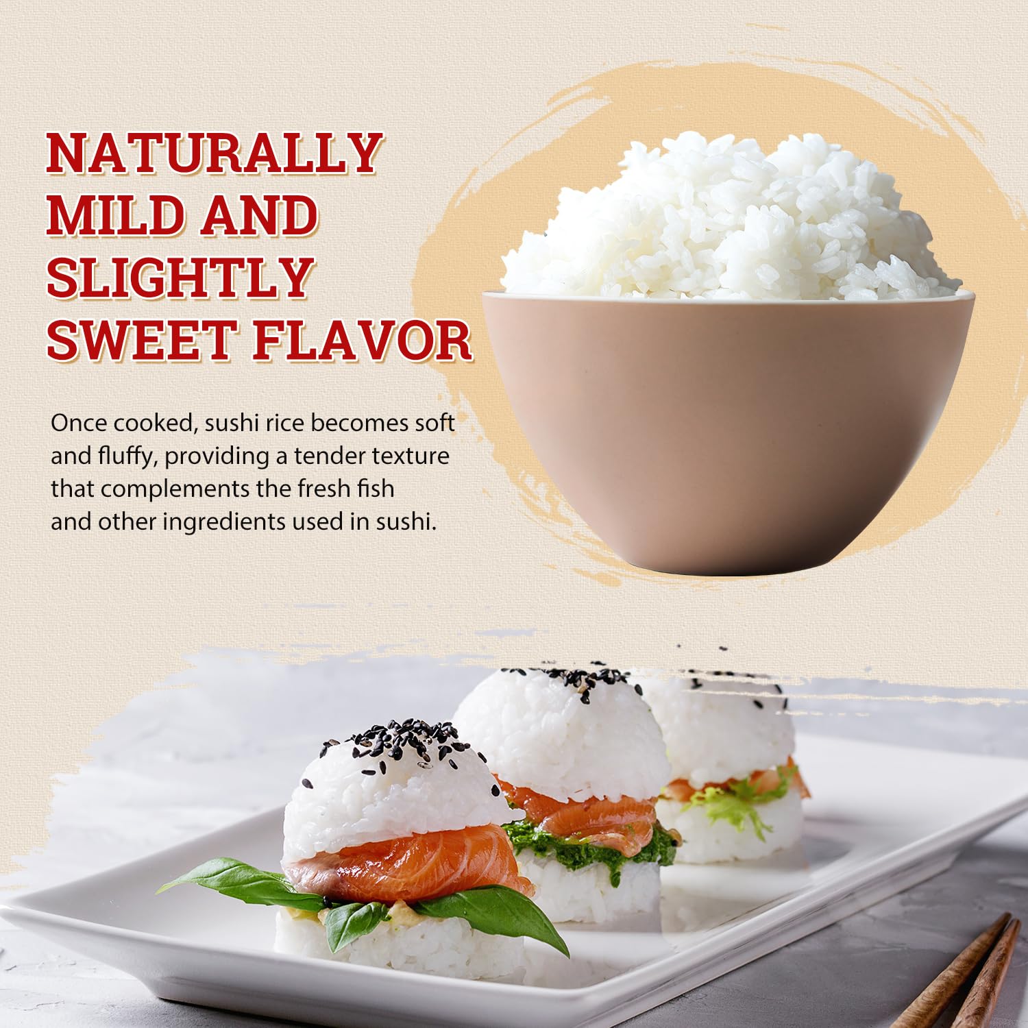 Amazon.com : 52USA Sushi Rice 2 Pound (32 Ounce), Premium Short